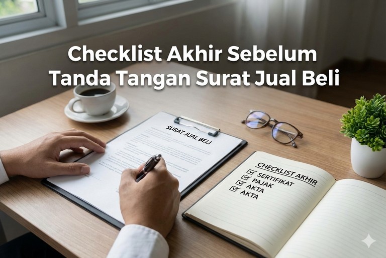 Checklist Akhir Sebelum Tanda Tangan Surat Jual Beli