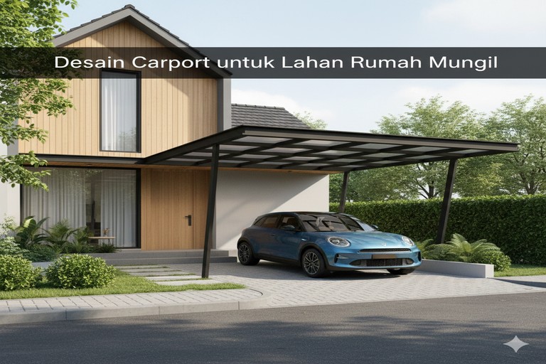 Desain Carport untuk Lahan Rumah Mungil