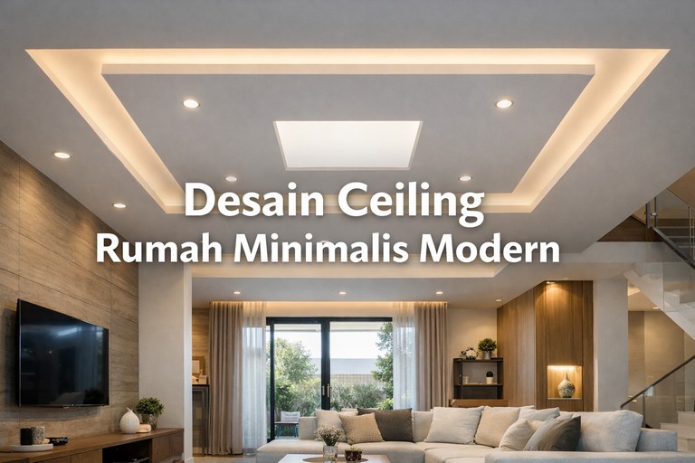 Desain Ceiling Rumah Minimalis Modern