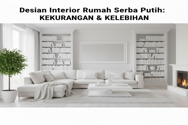 Desain Interior Rumah Serba Putih