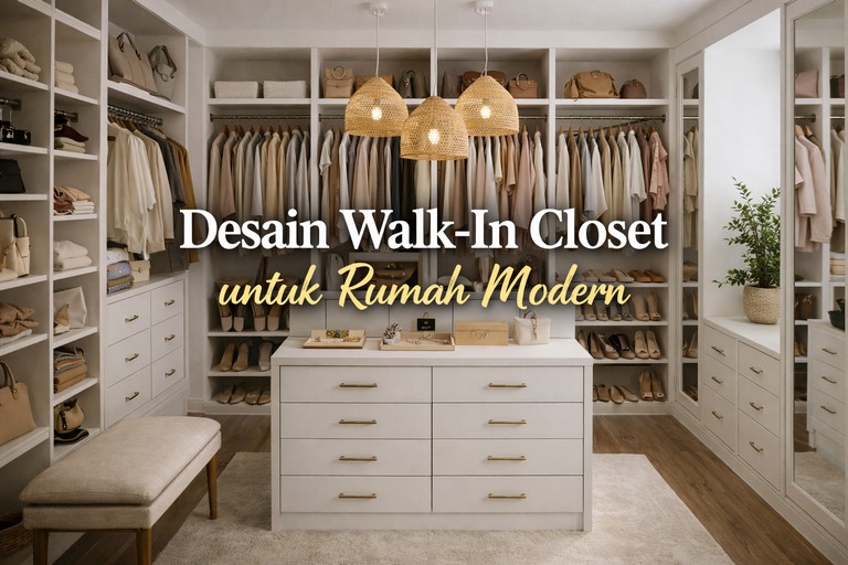 Desain Walk-In Closet untuk Rumah Modern