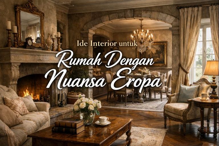 Ide Interior untuk Rumah Dengan Nuansa Eropa