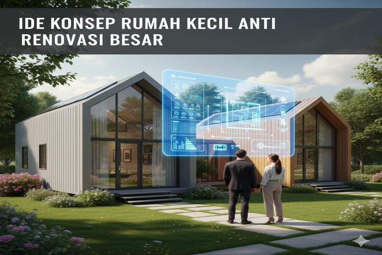 Ide Konsep Rumah Kecil Anti Renovasi Besar