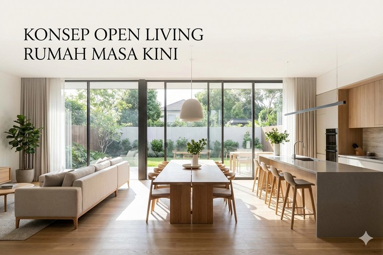 Konsep Open Living Rumah Masa Kini