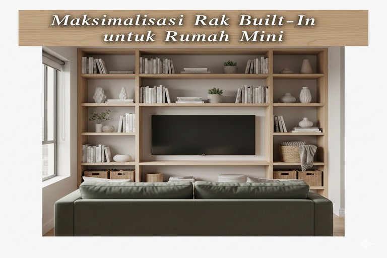 Maksimalisasi Rak Built-In untuk Rumah Mini