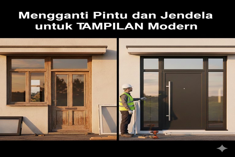 Mengganti Pintu dan Jendela untuk Tampilan Modern