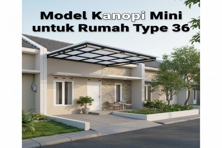 Model Kanopi Mini untuk Rumah Type 36
