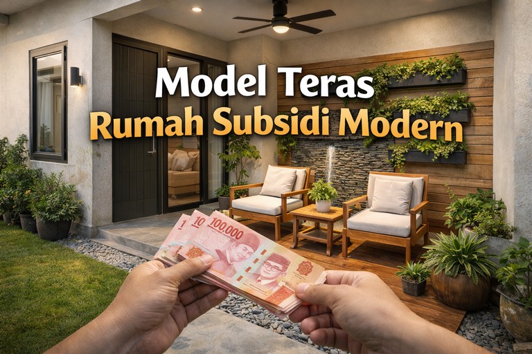 Model Teras Rumah Subsidi Modern