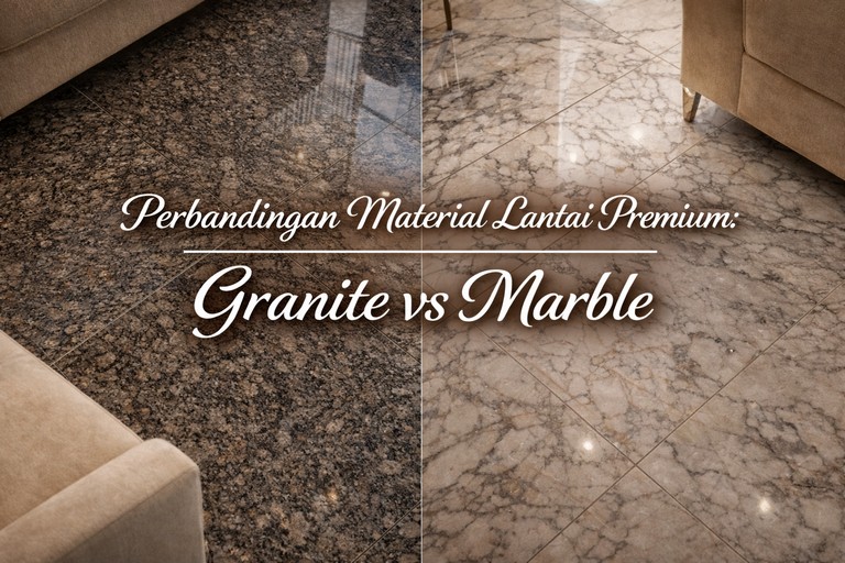 Perbandingan Material Lantai Premium: Granite vs Marble
