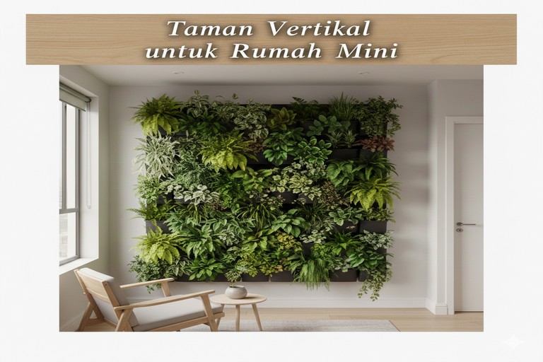 Taman Vertikal untuk Rumah Mini